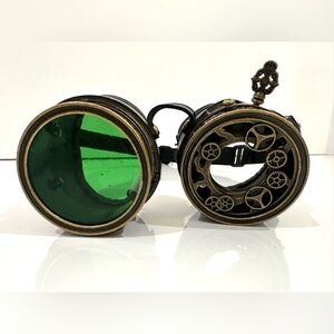 SPIRIT Steampunk Gears Cosplay Dress-Up Costume Goggles Halloween Green Glasses